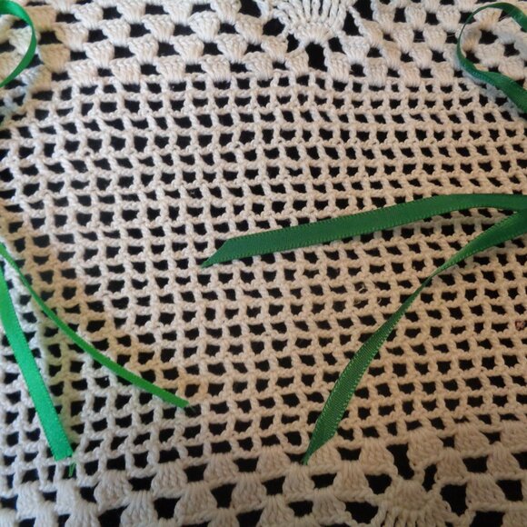 FRANCISAN SM APPLE CUP & SAUCER OLD LG DOILY RIBBONS GARDEN FABRIC LOT - Picture 15 of 16